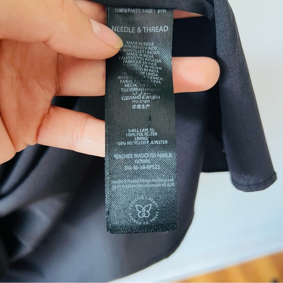 Needle & Thread Peaches Smocked Ankle Gown Size 16​ - Picture 3 of 8